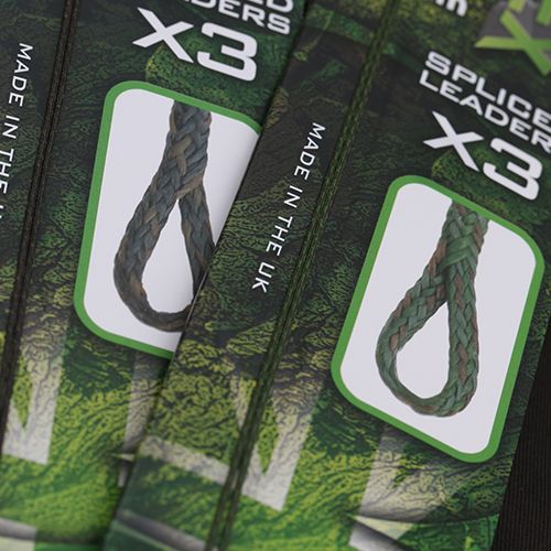 Gardner Tackle Carp Fishing  Camflex 65lb Leadfree Spliced Leaders X 3