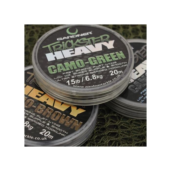 Gardner Trickster Heavy Braid Hooklink Supple Sinking Carp Fishing 15lb - 30lb