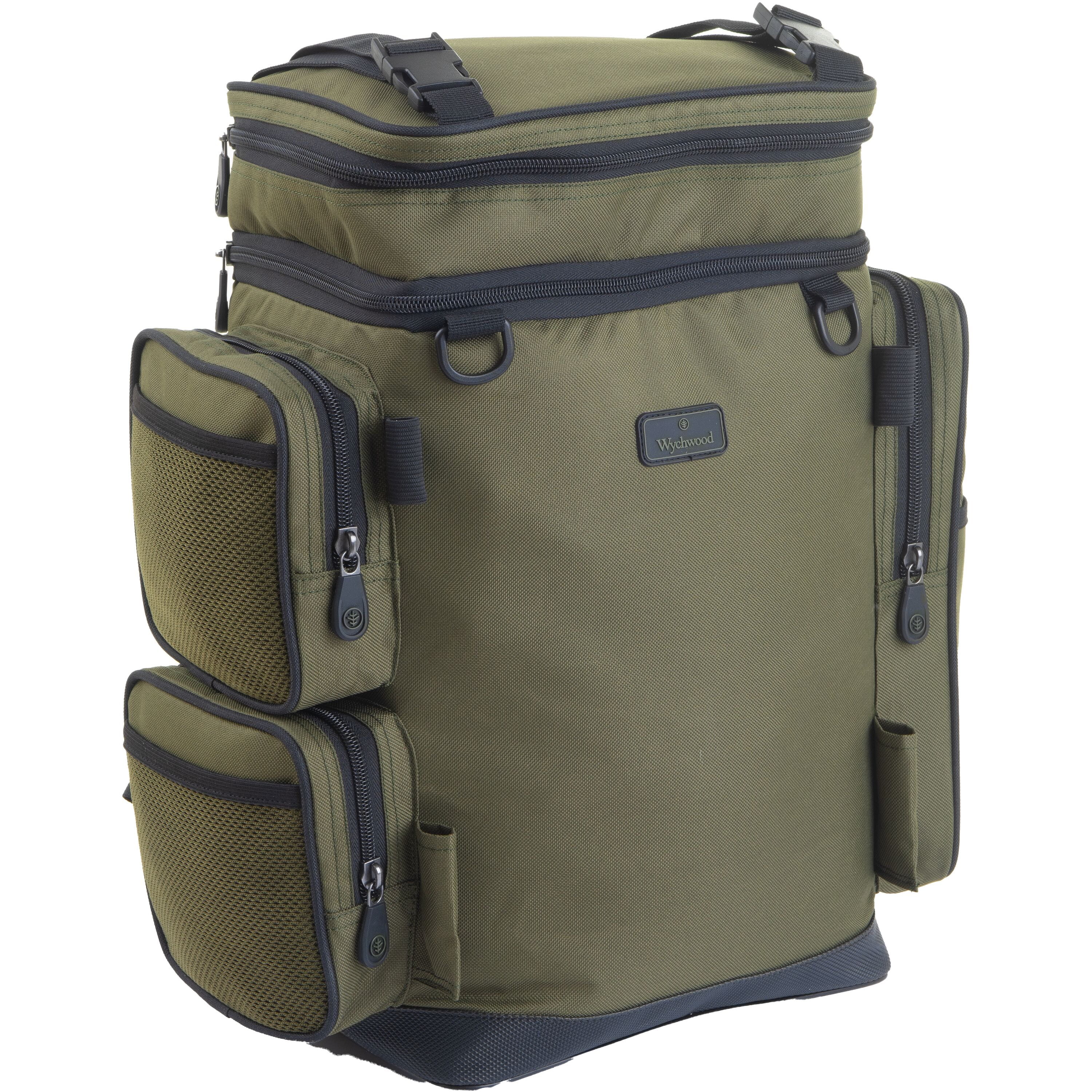 Wychwood Specialist Compact Rucksack Green Fishing Tackle Luggage Bag 39x20x42cm