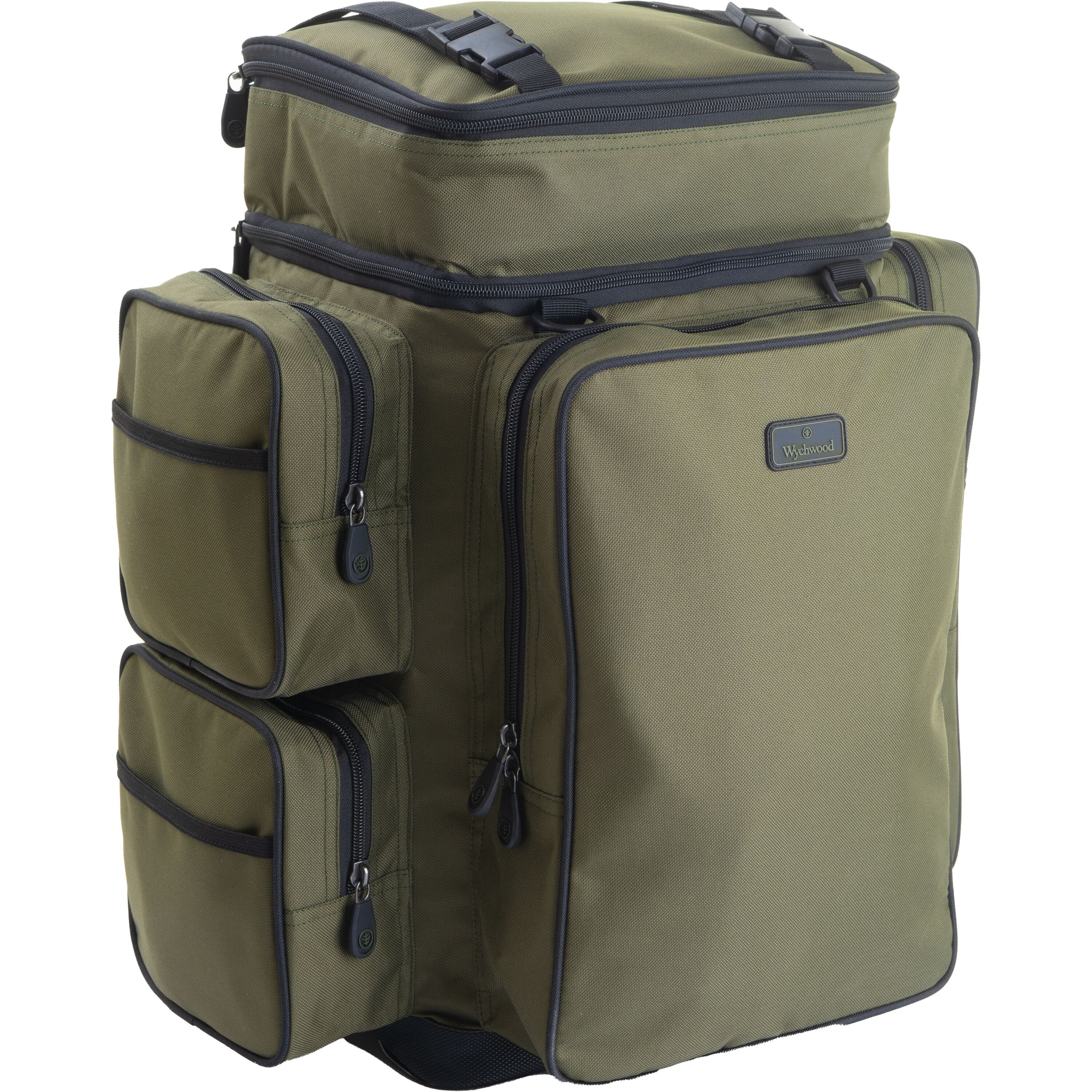 Wychwood Specialist Rucksack Green Fishing Tackle Bag Luggage 600D Coarse Carp