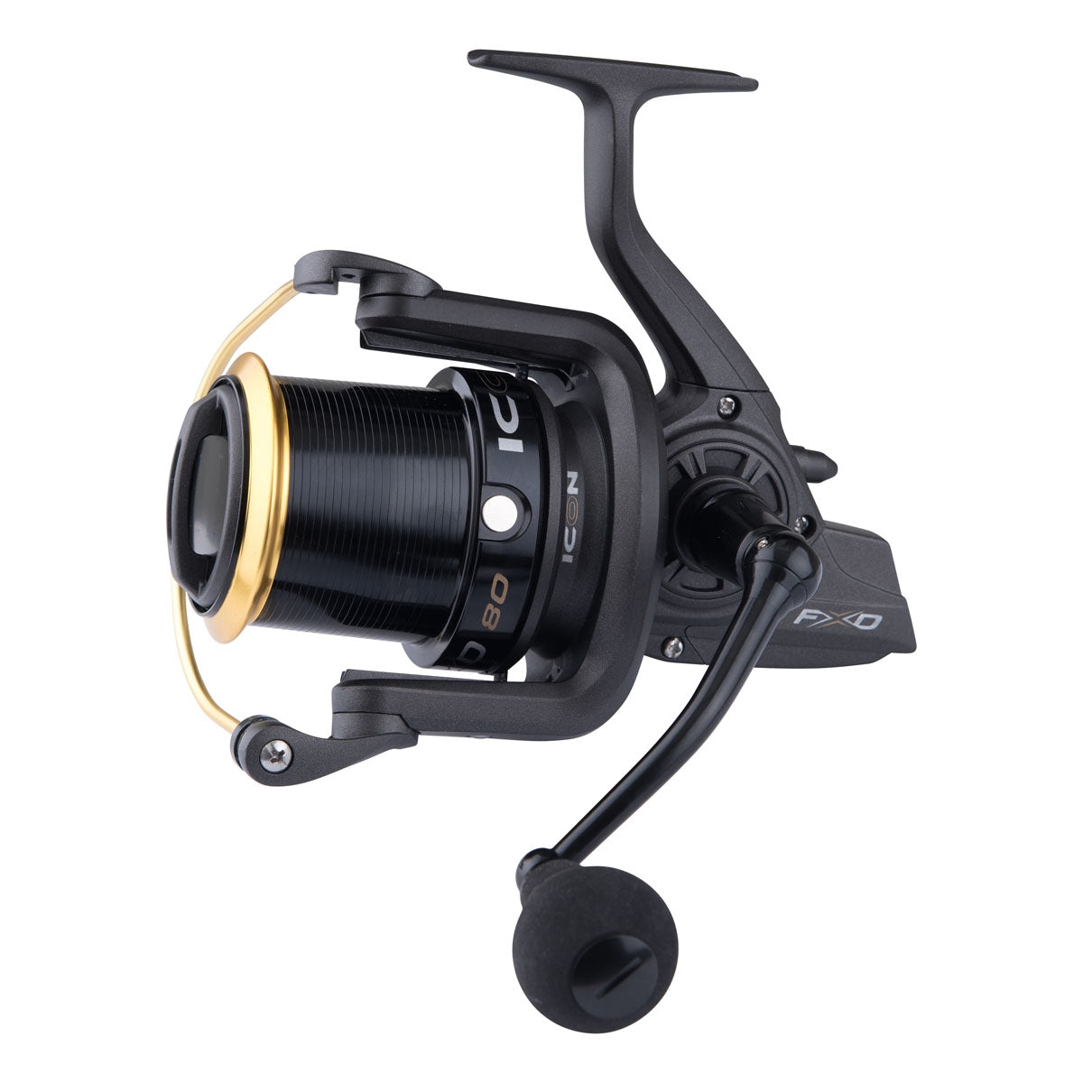 FXD 80 Big Pit Reel - Long Range Casting - 10+1 BB - Carp & Sea Fishing - Black