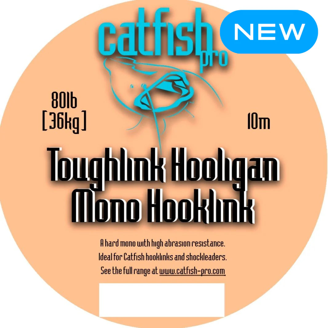 Catfish Pro Toughlink Hooligan Mono Catfishing Hooklink - 80lb