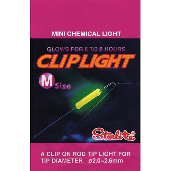Starlite Clip Light  Medium Night Fishing Rod Tip Bite Indicator Chemical Glow