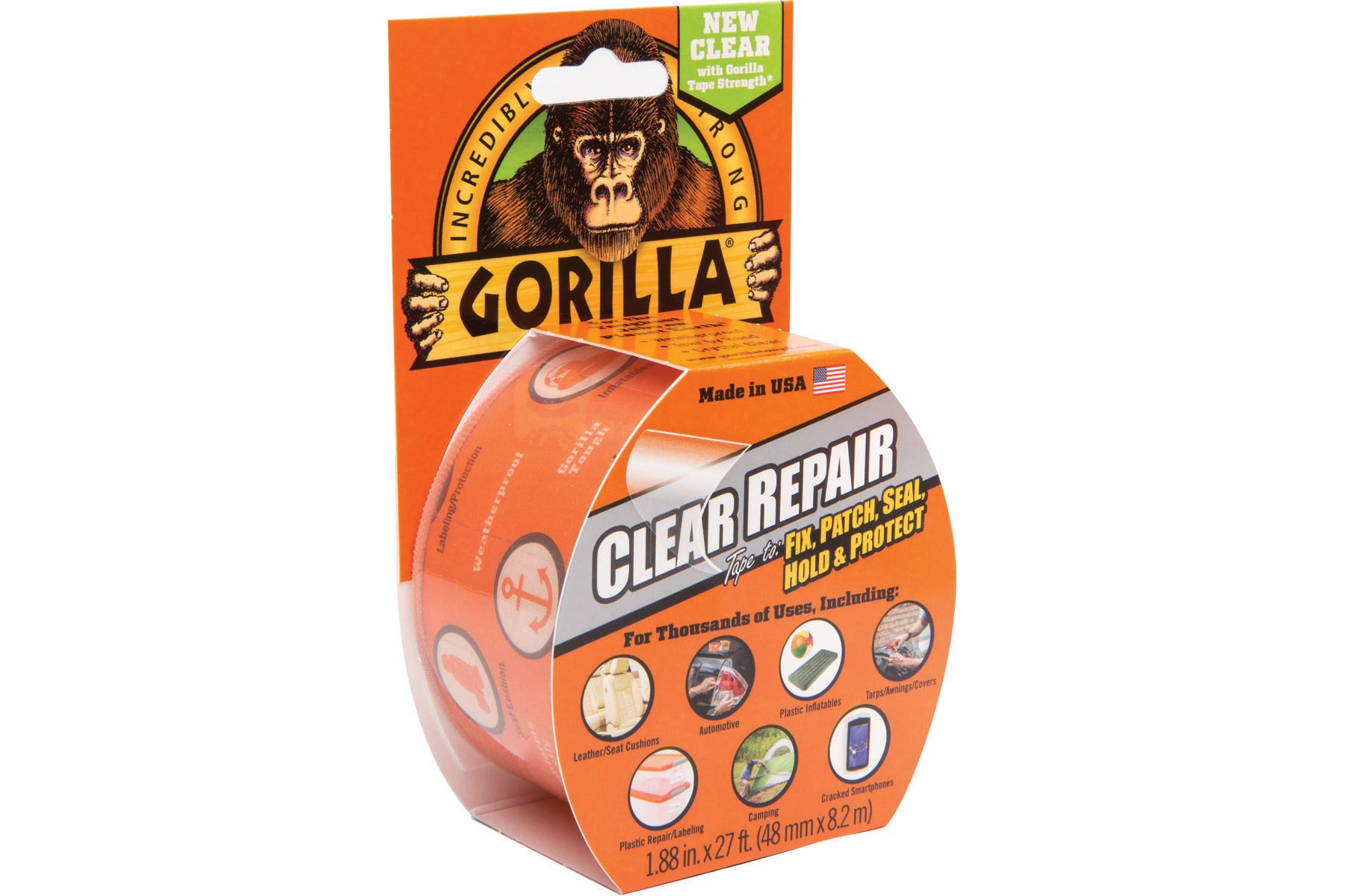 Gorilla Clear Repair Tape- Fix, Patch, Seal, Hold, Protect
