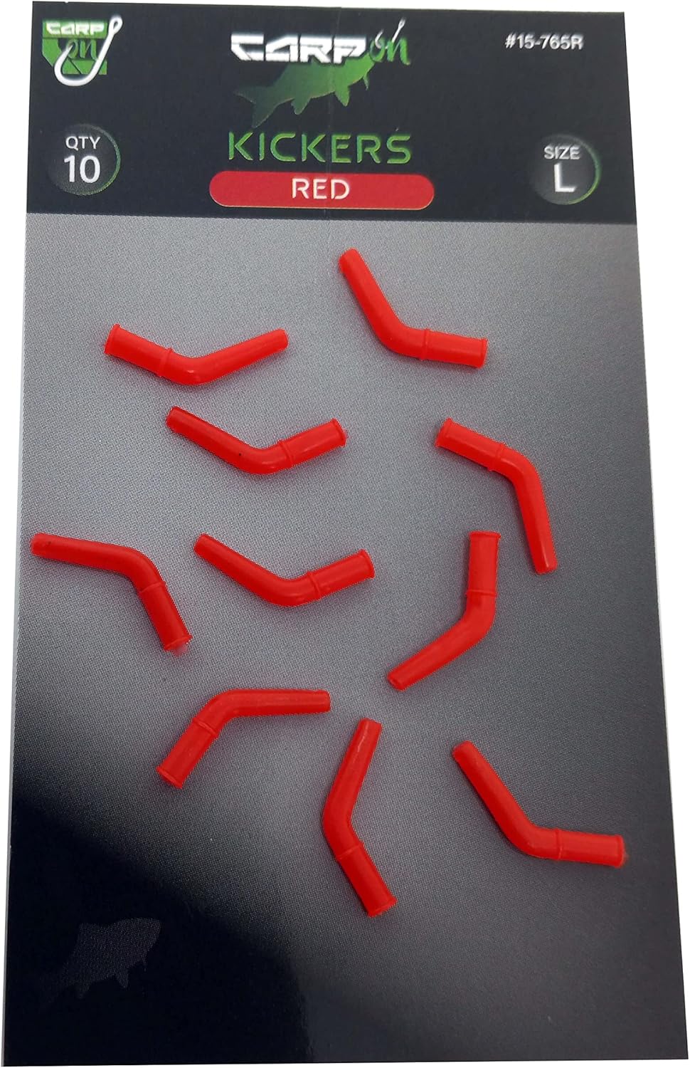Carp On Hooklink Kickers - Red - Medium, Large