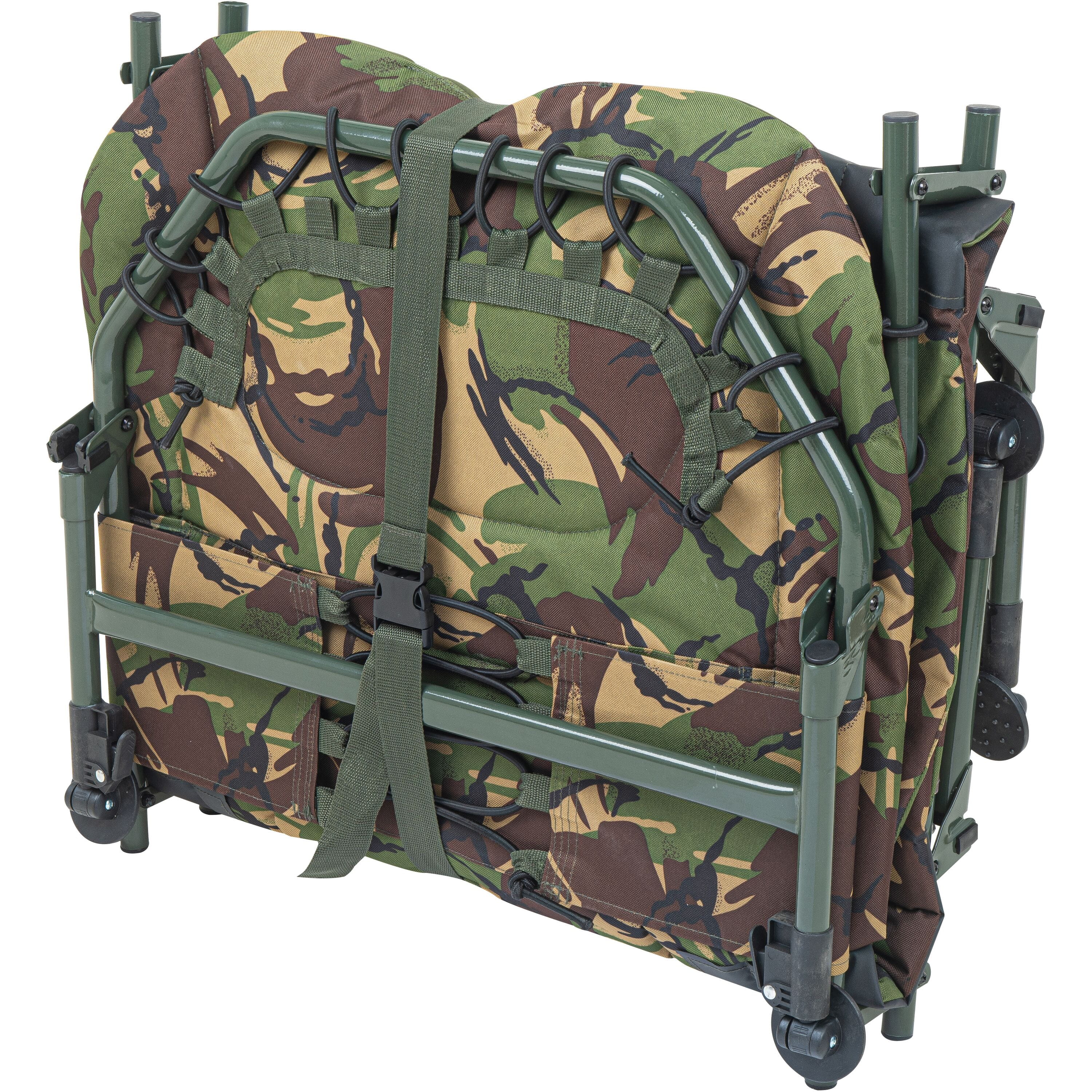Wychwood Riot Tactical Compact 6-leg Bed Chair | Carp Fishing Bedchair
