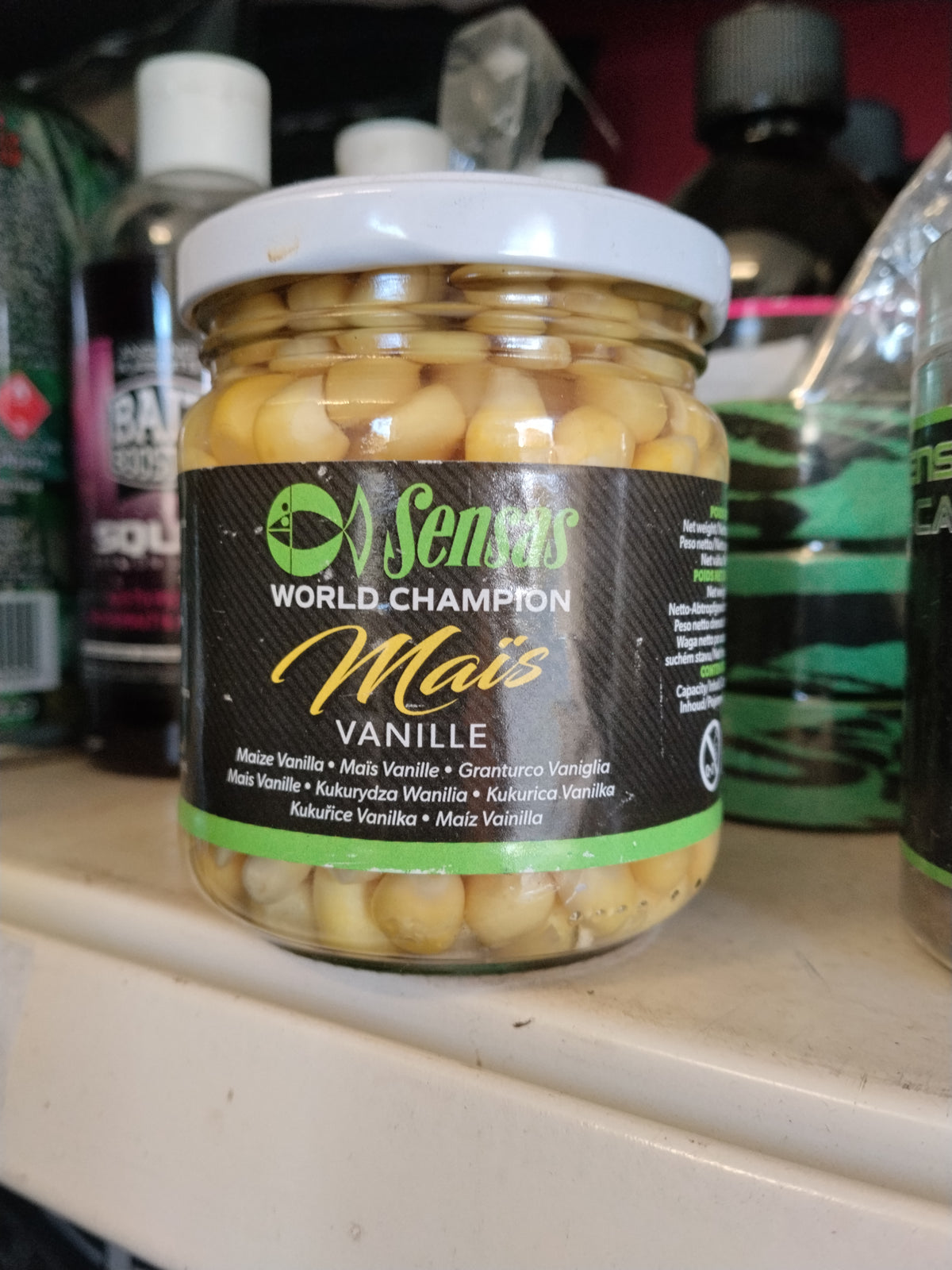 Sensas Cooked Particles - Hemp, Sweetcorn, Wheat - 212ml Jars