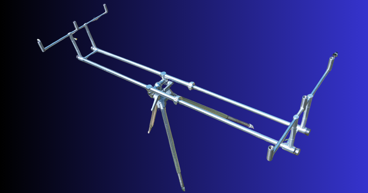 Continental Carp Rod Pod Stable Versatile 3-Rod Fishing Session Setup