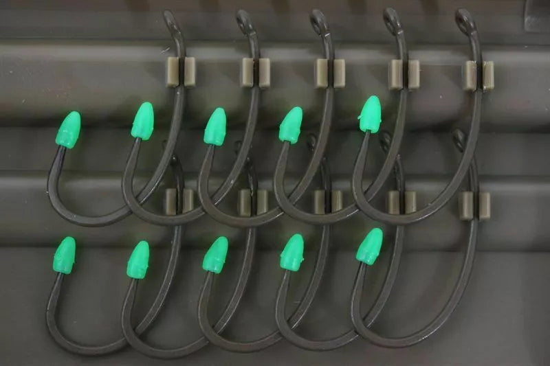 Korda Kaptor Hooks Choddy Kurv Shank Weed Green Gravel Brown Barbed Barbless