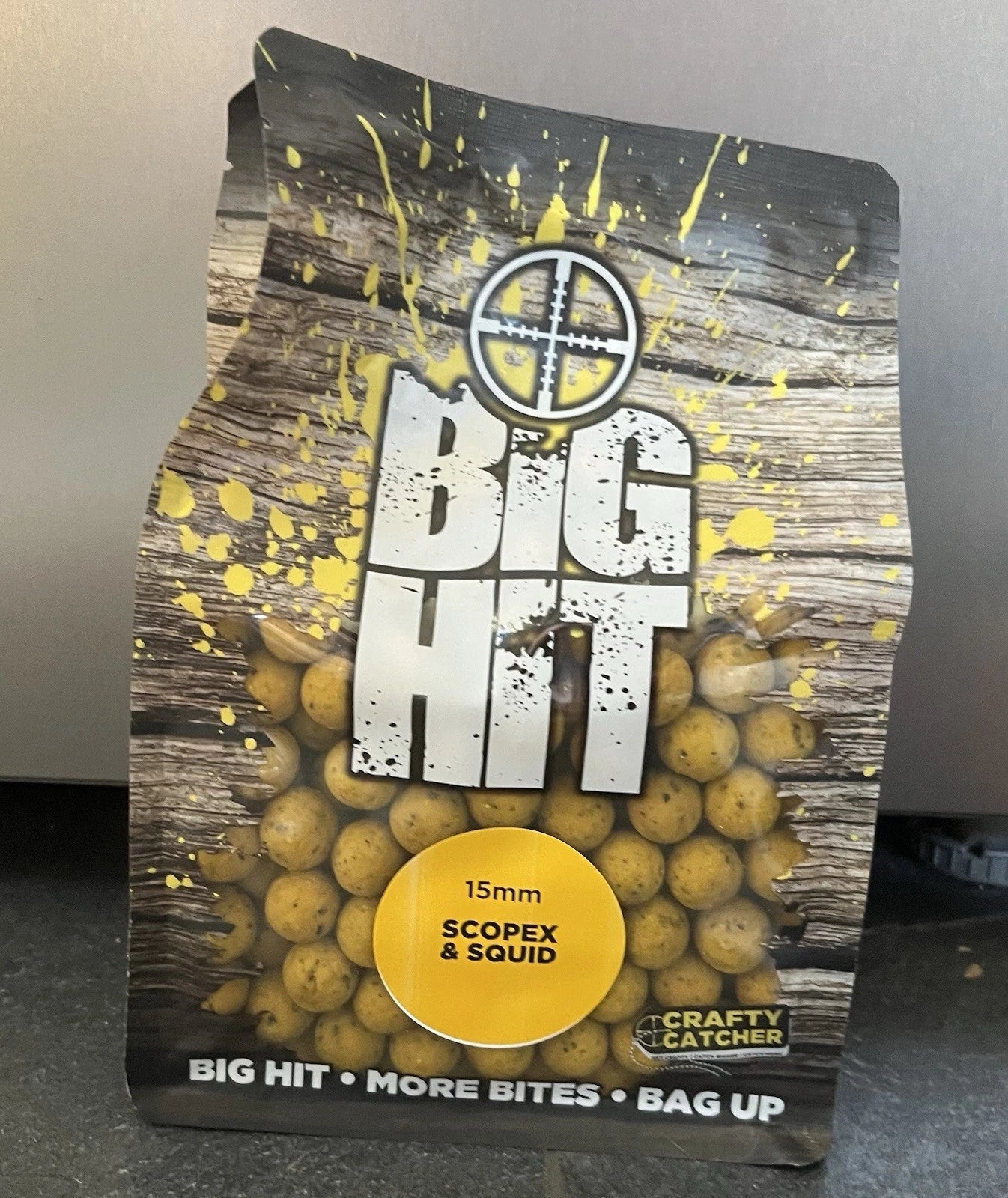 Crafty Catcher Big Hit Scopex Squid Boilies 15mm 900g - High Attraction Carp Bait