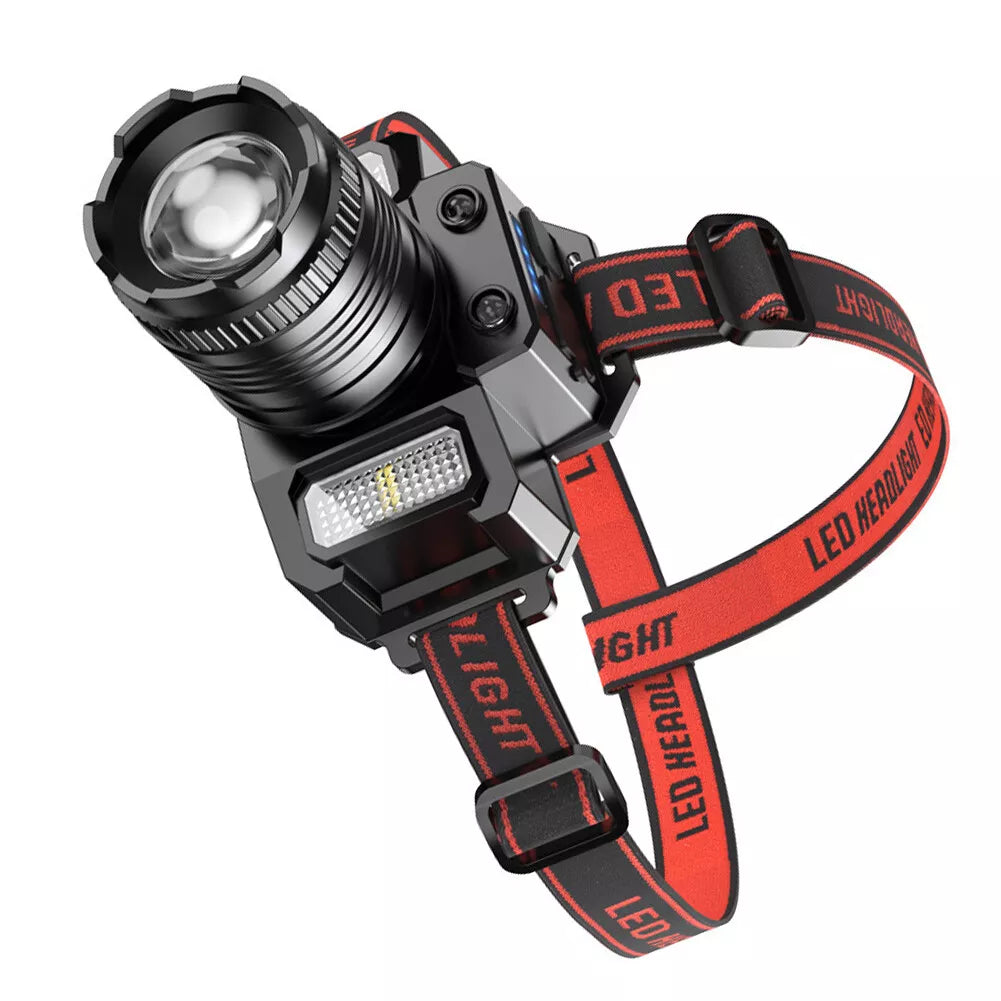 Super Bright USB Rechargeable Head Torch