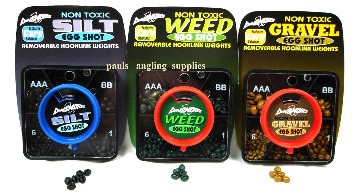 Dinsmores Egg Shot Dispenser Non Toxic Pop Up Fishing Shot Silt Gravel Weed