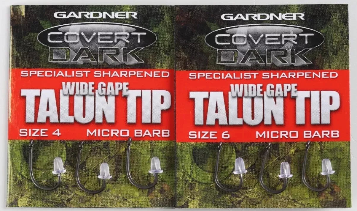 Gardner Hand Sharpened Wide Gape Talon Tip Carp/Barbel/Specimen Hooks