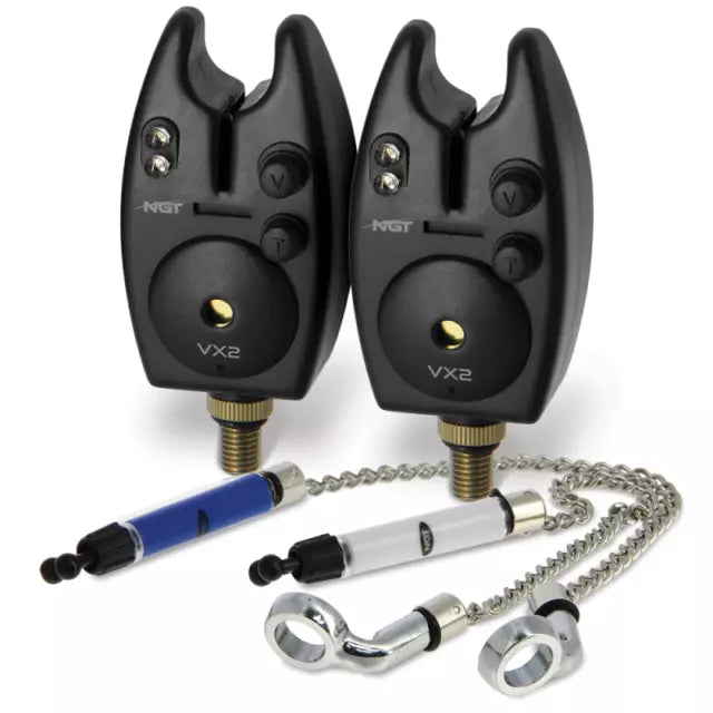 VX2 Twin Carp and Coarse/Specimen Fishing Bite Alarm and Indicator Set