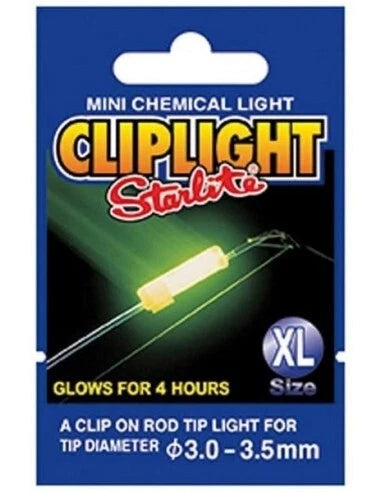 Starlite Clip Light Size XL Night Fishing Rod Tip Bite Indicator Chemical Glow