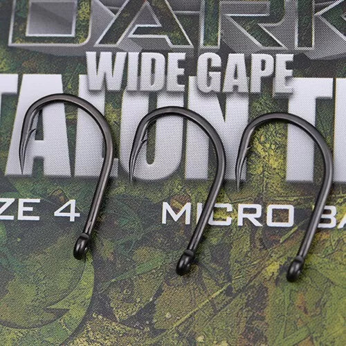 Gardner Original & Covert Dark / Wide Gape Talon Tip Carp/Barbel/Specimen Hooks - Barbed
