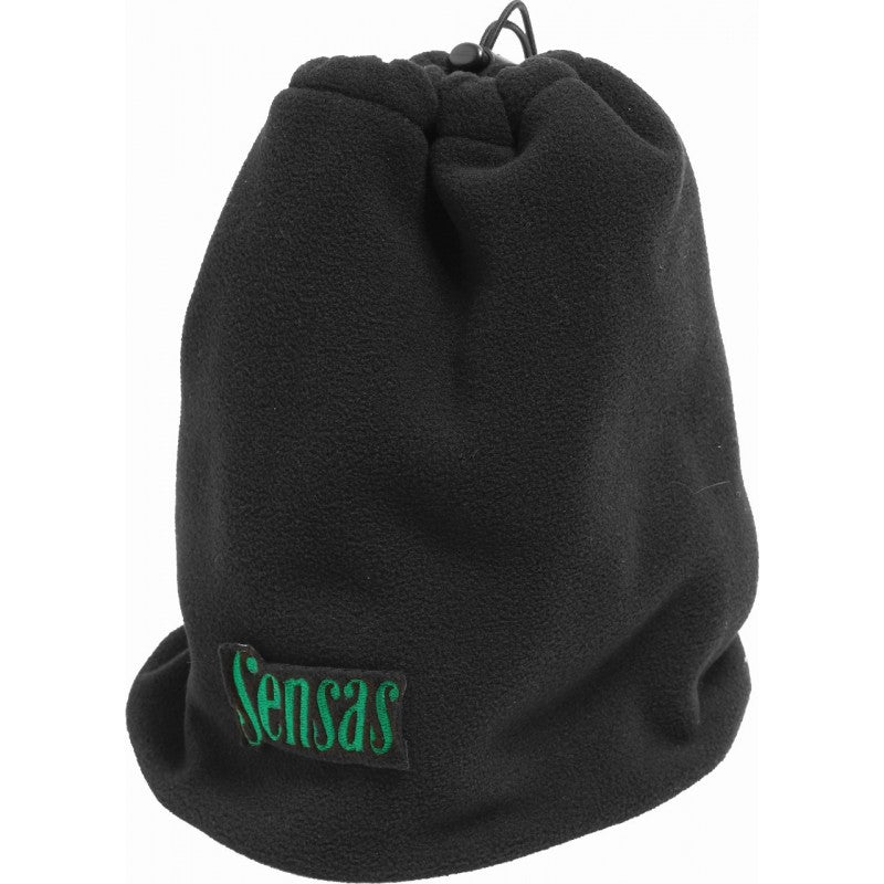 Sensas Neck Warmer & Beanie Hat Large | Dual-Purpose Fleece Fishing Headwear