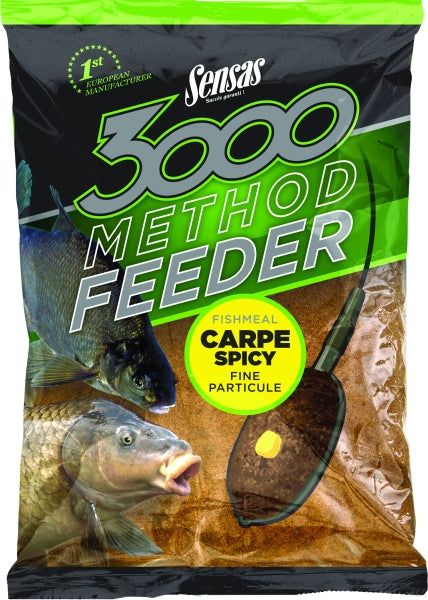 Sensas 3000 Spicy Carp Method Feeder Groundbait Mix