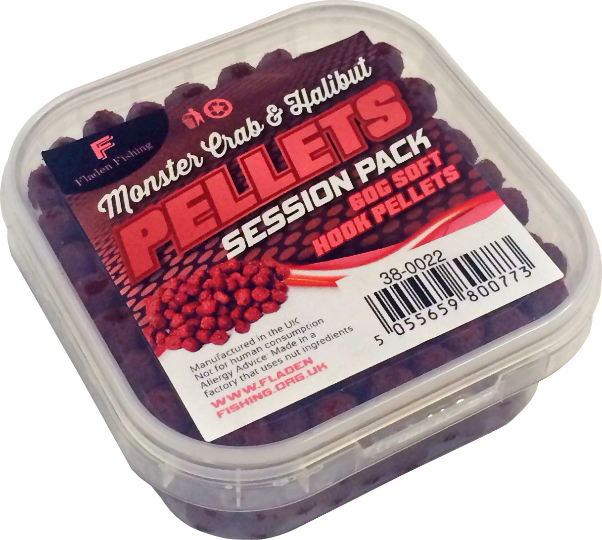 Fladen Session Pack 60g Soft hook Pellets - Fishmeal, Monster crab, Scopex