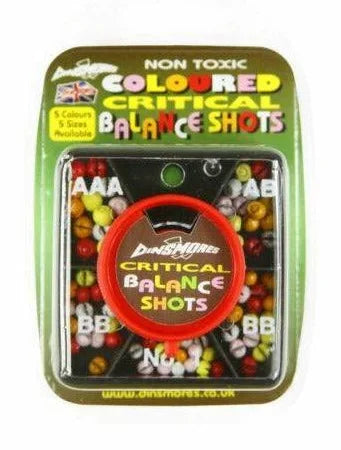 Dinsmores Critical Balance Shot Dispenser -Red,Pink,Yellow,Orange, White Fishing Weights