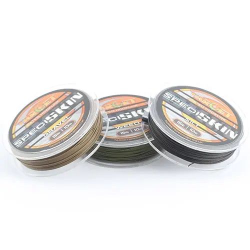 Target Speci-Skin 15lb 10m Coated Hooklink Carp Rig Braid – Silt Gravel Weed