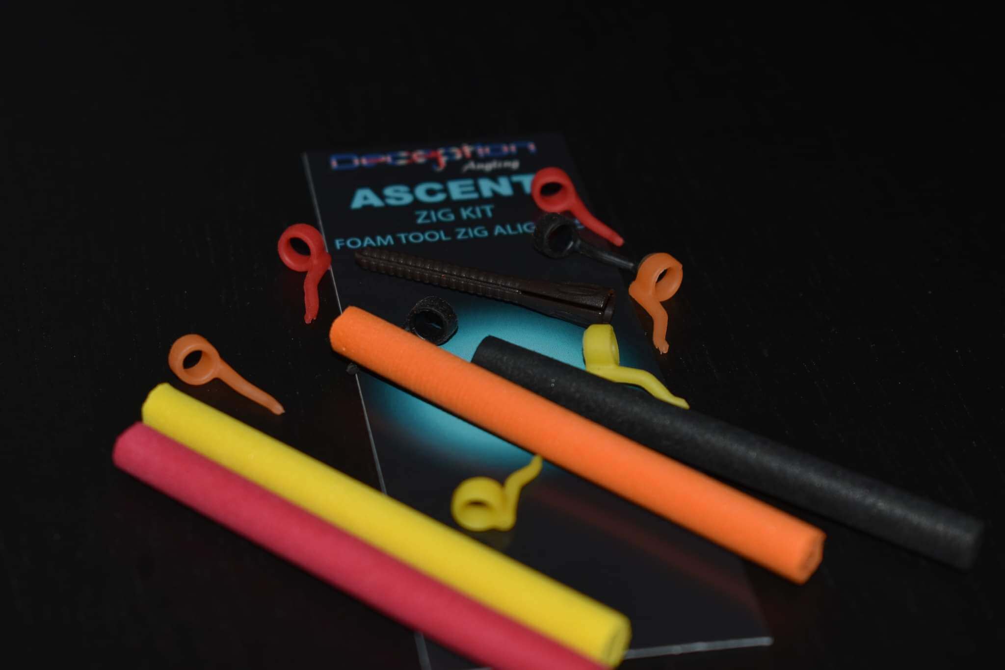 Deception Zig Rig Kit Inc Zig Foam, Zig Aligners - Pink, Yellow, Black, Orange